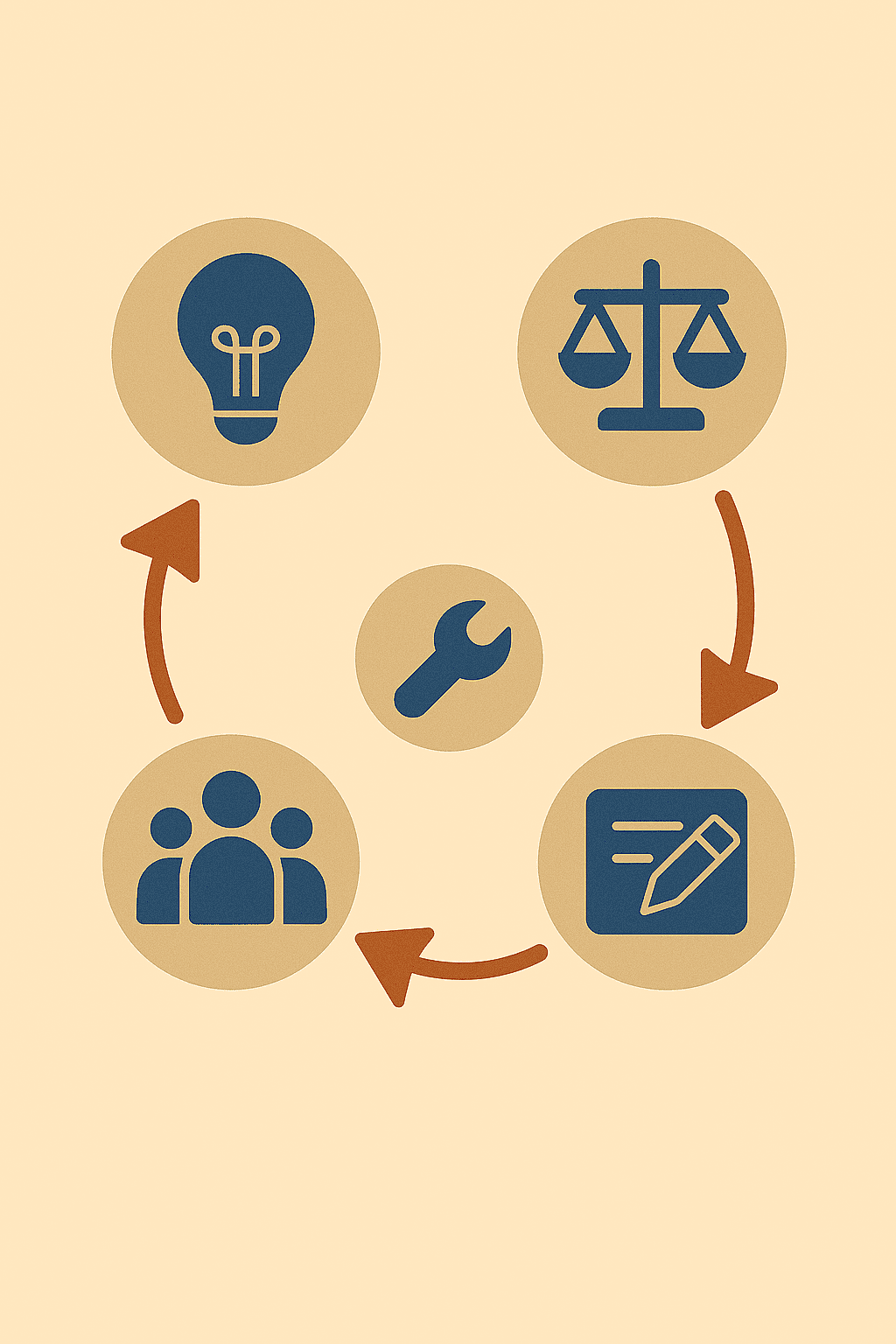 Ilustração do LIA Framework como bússola para o RH